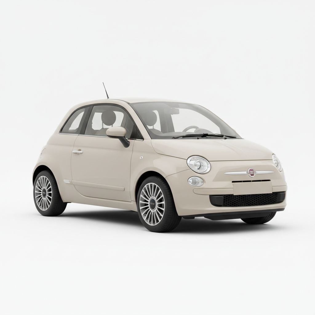 Fiat 500 312 2007 — widok boczny