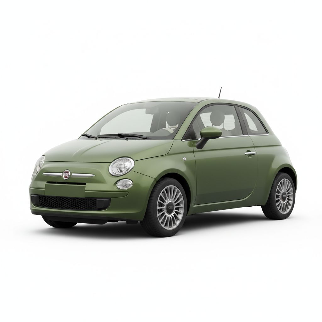 Fiat 500 312 2007 — widok boczny