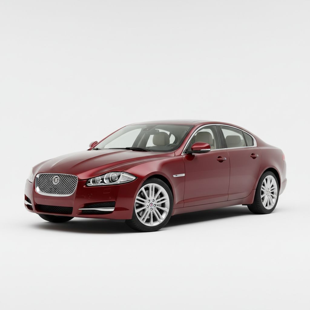 Jaguar XF X250 2008 — widok boczny