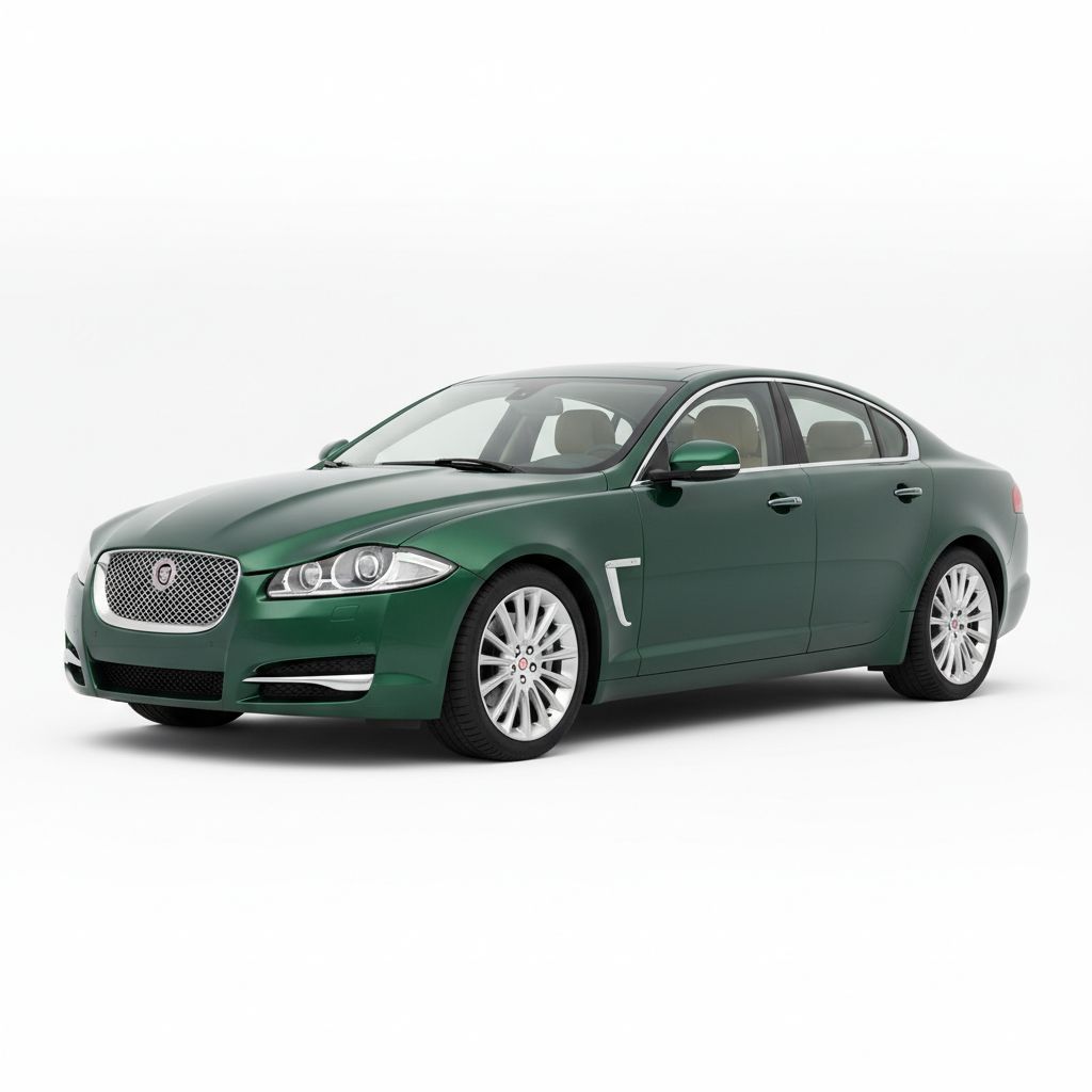 Jaguar XF X250 2008 — widok boczny