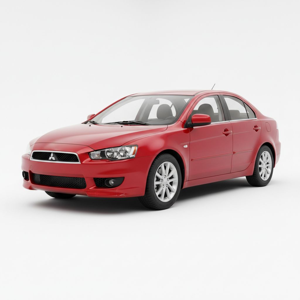 Mitsubishi Lancer X 2008 — widok boczny