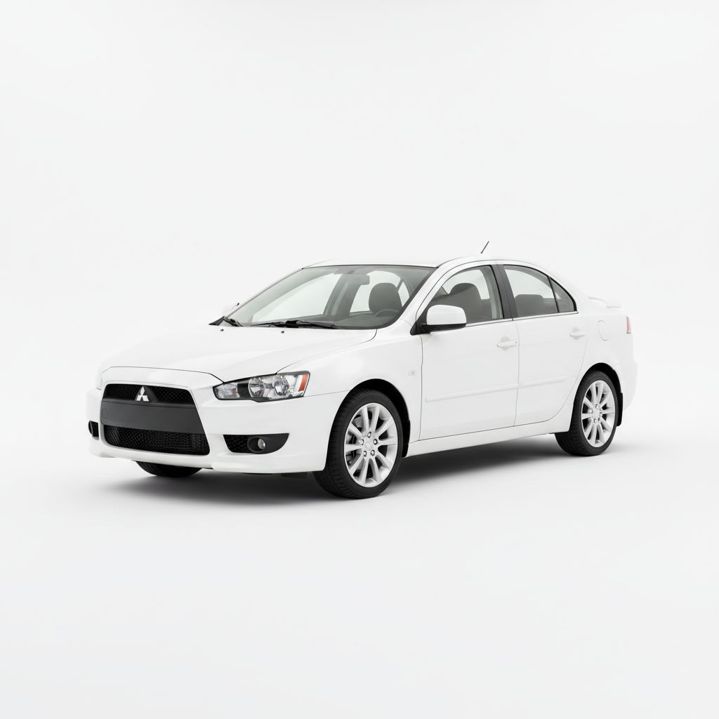Mitsubishi Lancer X 2008 — widok boczny