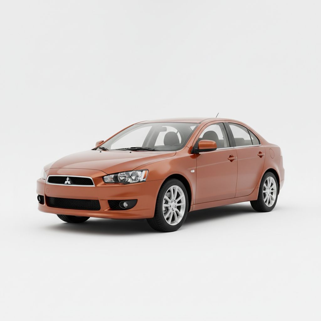 Mitsubishi Lancer X 2008 — widok boczny