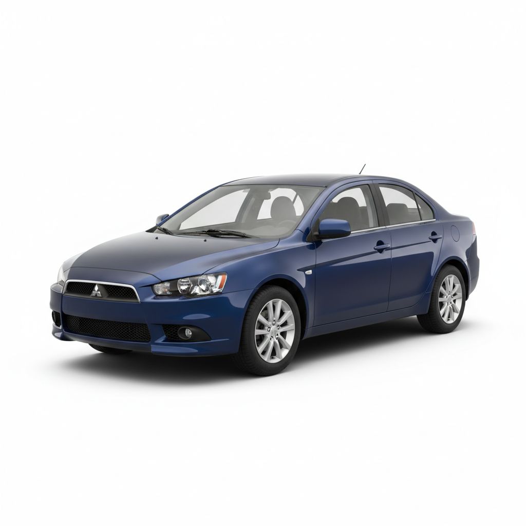 Mitsubishi Lancer X 2008 — widok boczny