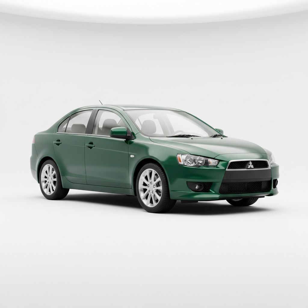 Mitsubishi Lancer X 2008 — widok boczny