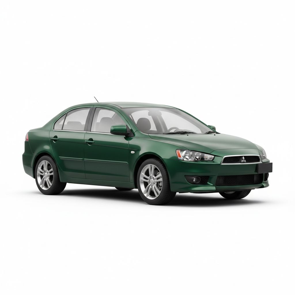 Mitsubishi Lancer X 2008 — widok boczny