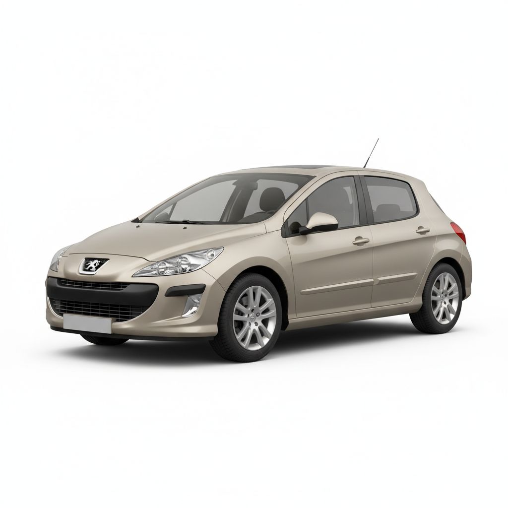 Peugeot 308 Mk1 2007 — widok boczny