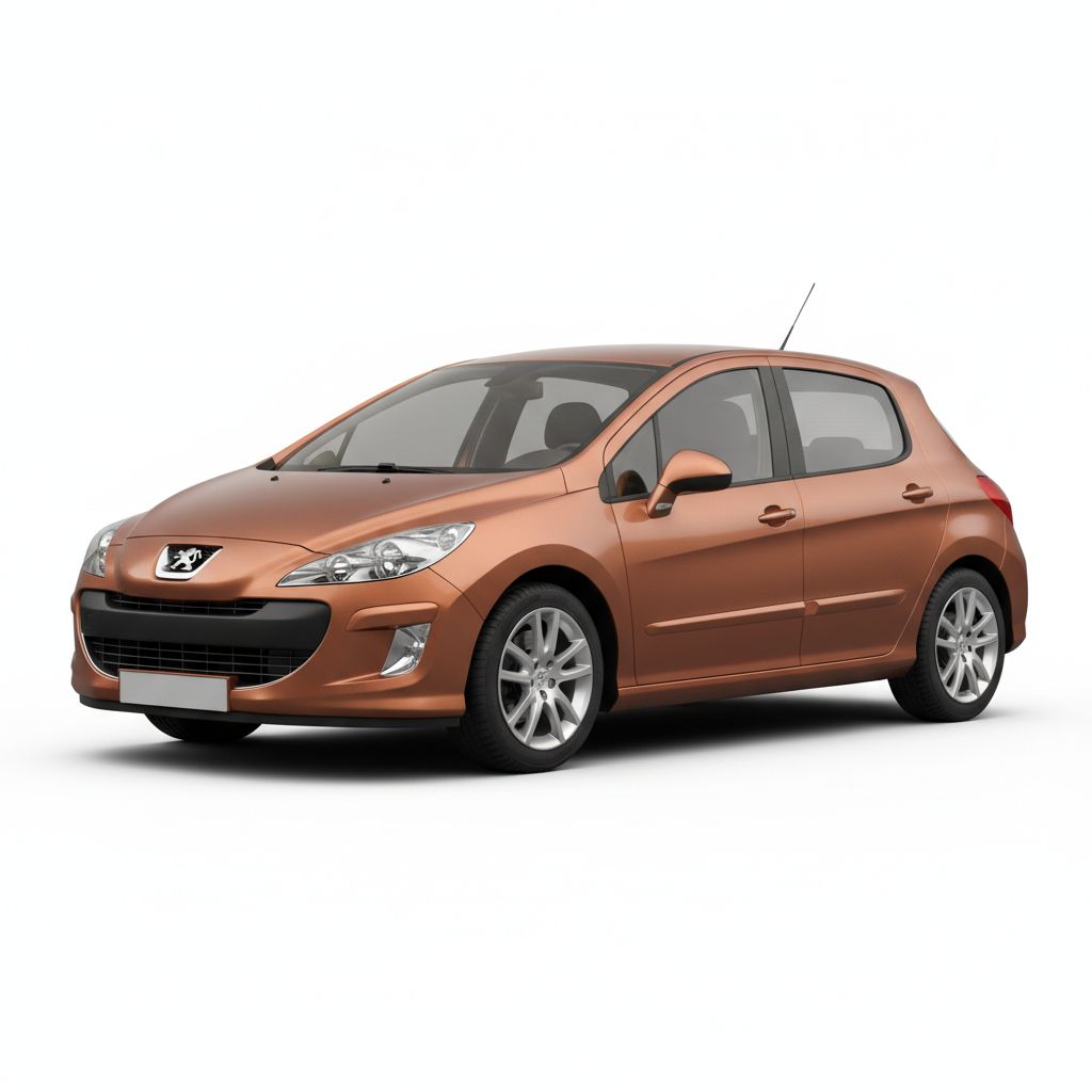 Peugeot 308 Mk1 2007 — widok boczny