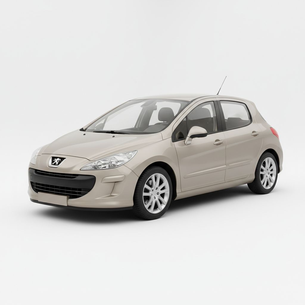 Peugeot 308 Mk1 2007 — widok boczny