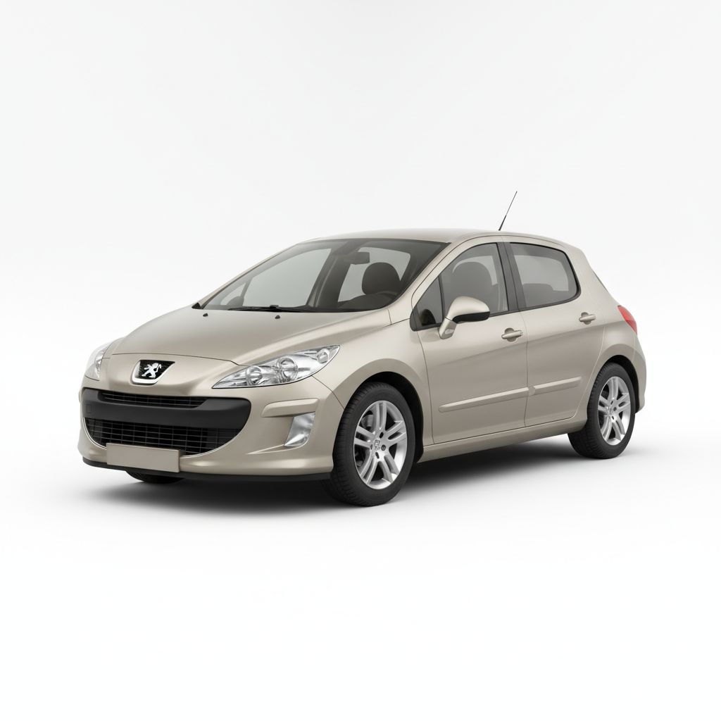 Peugeot 308 Mk1 2007 — widok boczny