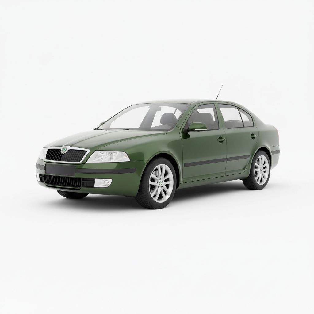 Skoda Octavia Mk2 2004 — widok boczny