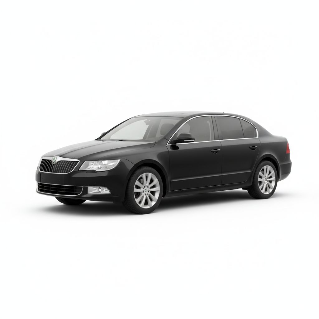 Skoda Superb Mk2 2008 — widok boczny