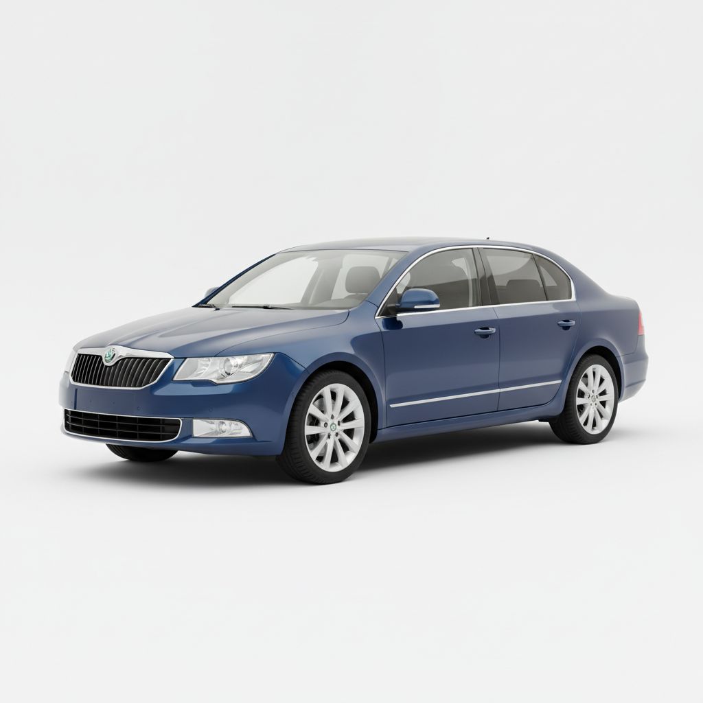 Skoda Superb Mk2 2008 — widok boczny