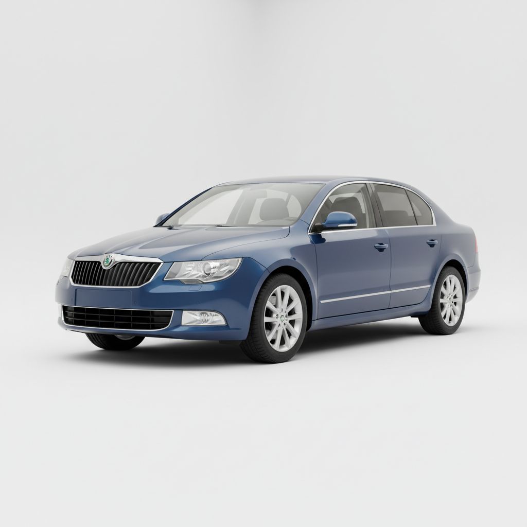Skoda Superb Mk2 2008 — widok boczny