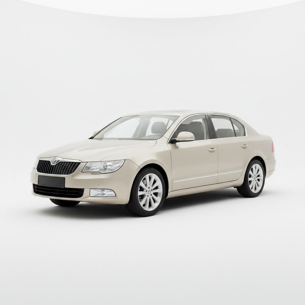 Skoda Superb Mk2 2012 — widok boczny