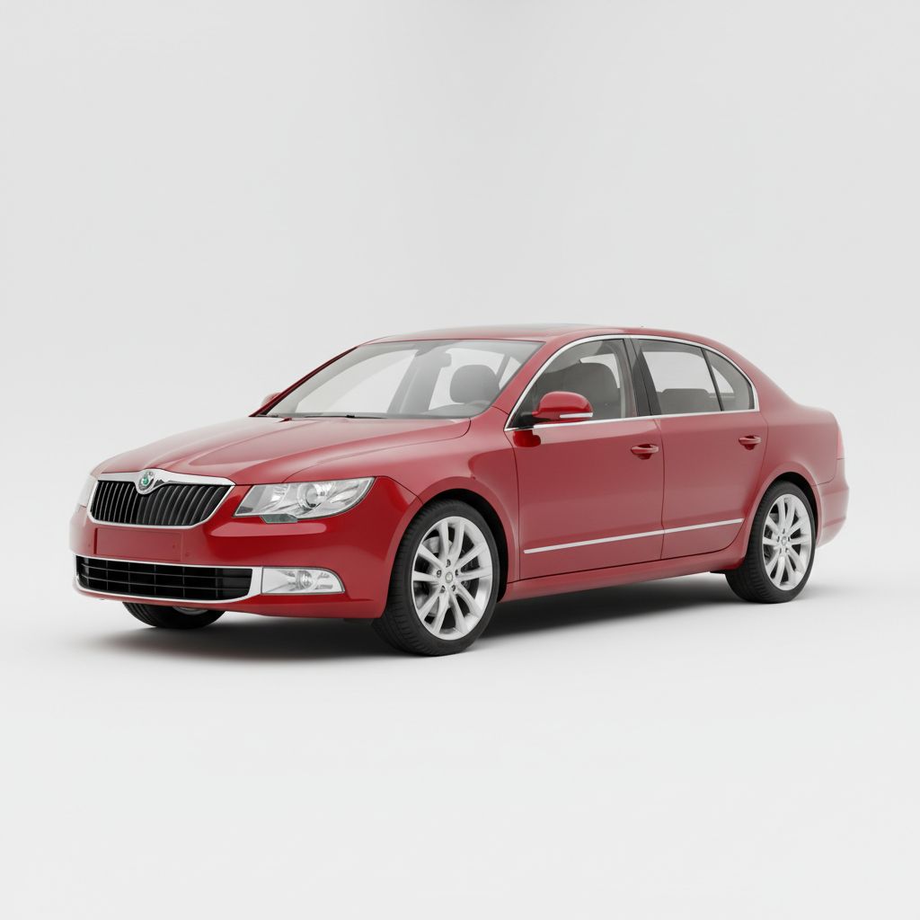 Skoda Superb Mk2 2008 — widok boczny