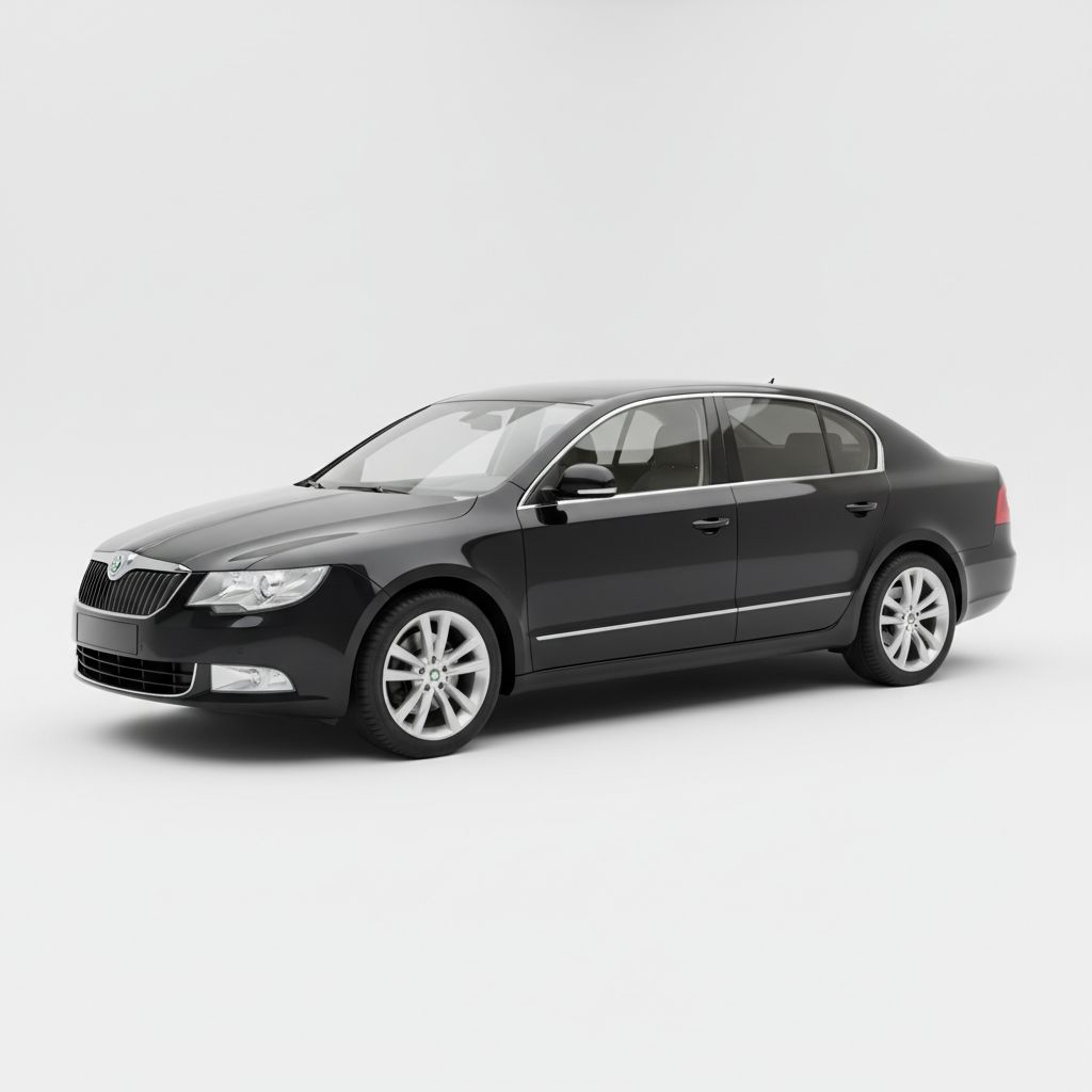 Skoda Superb Mk2 2008 — widok boczny