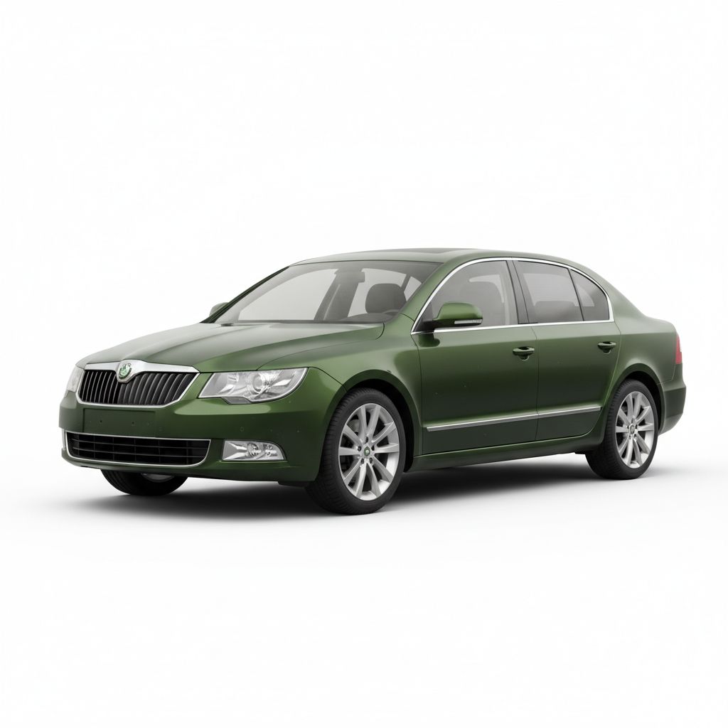 Skoda Superb Mk2 2008 — widok boczny