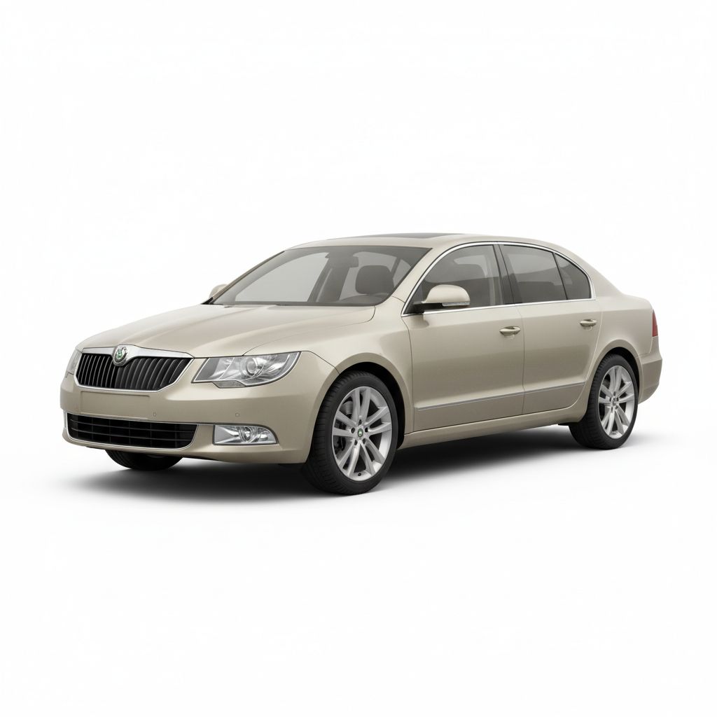 Skoda Superb Mk2 2008 — widok boczny