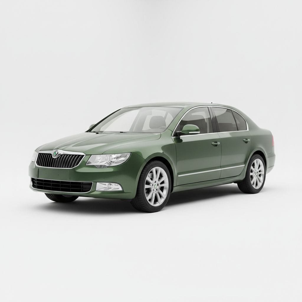 Skoda Superb Mk2 2012 — widok boczny