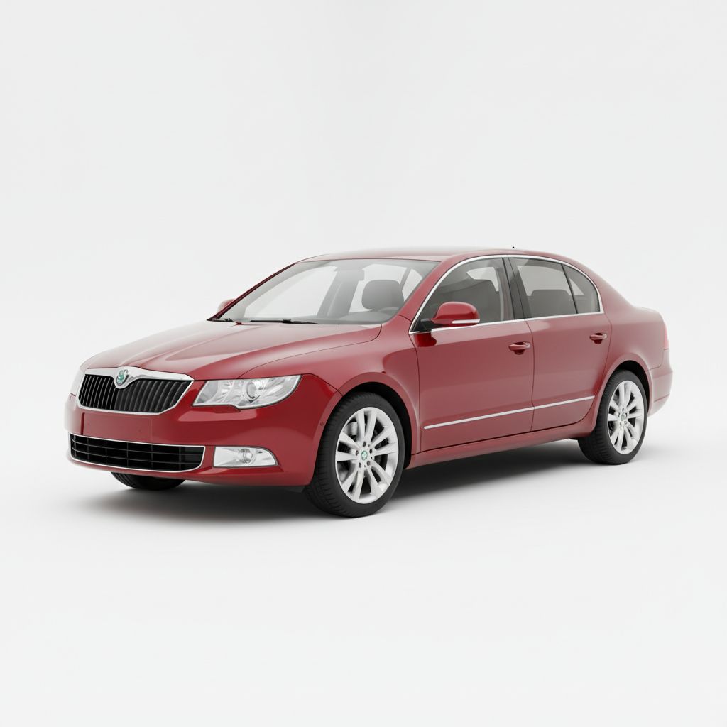 Skoda Superb Mk2 2008 — widok boczny