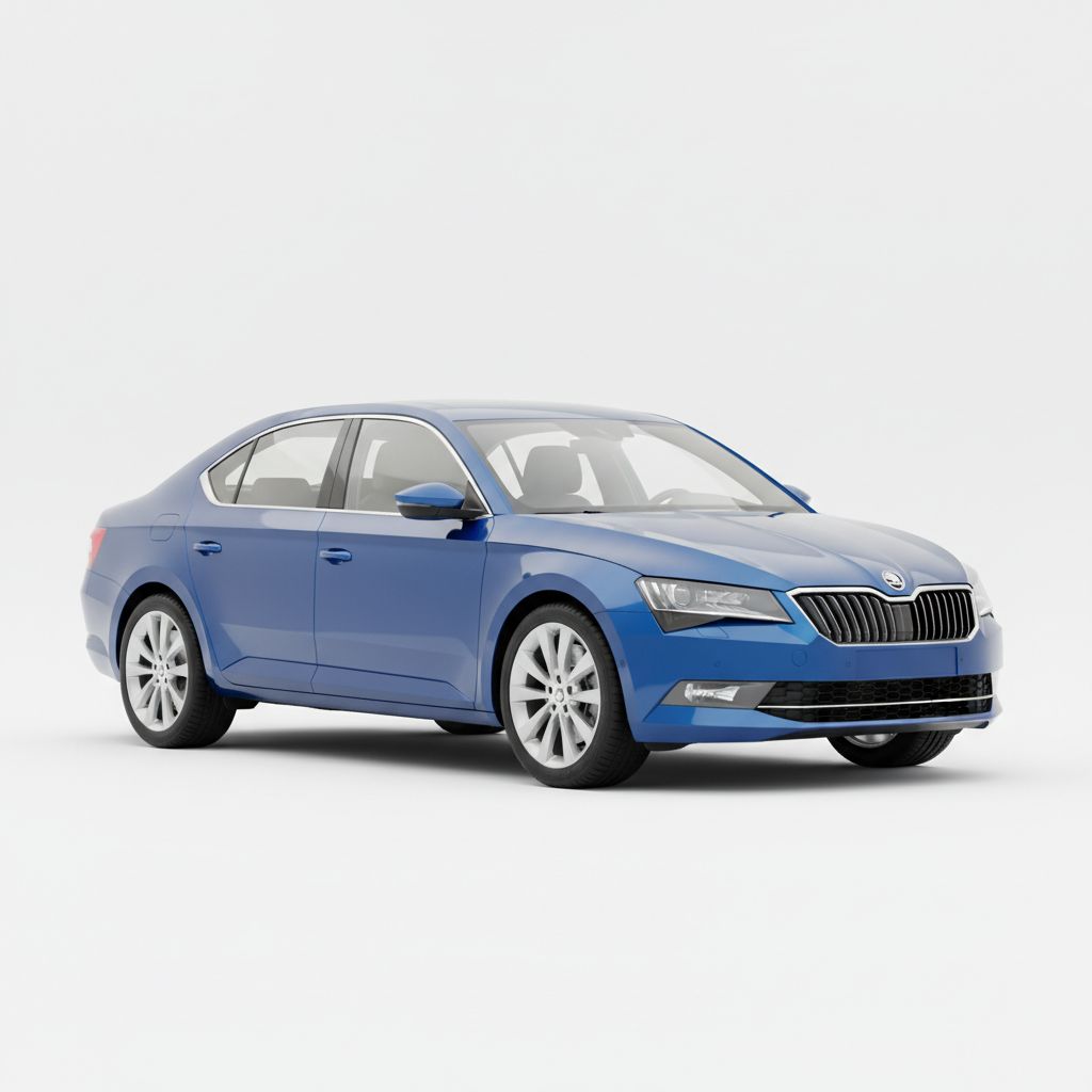 Skoda Superb Mk3 2015 — widok boczny