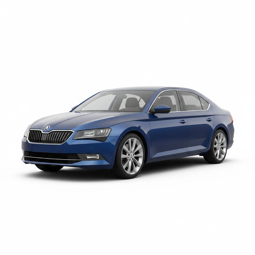 Skoda Superb Mk3 2015 — widok boczny