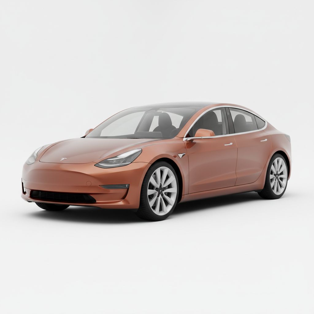 Tesla Model 3 Mk1 2019 — widok boczny