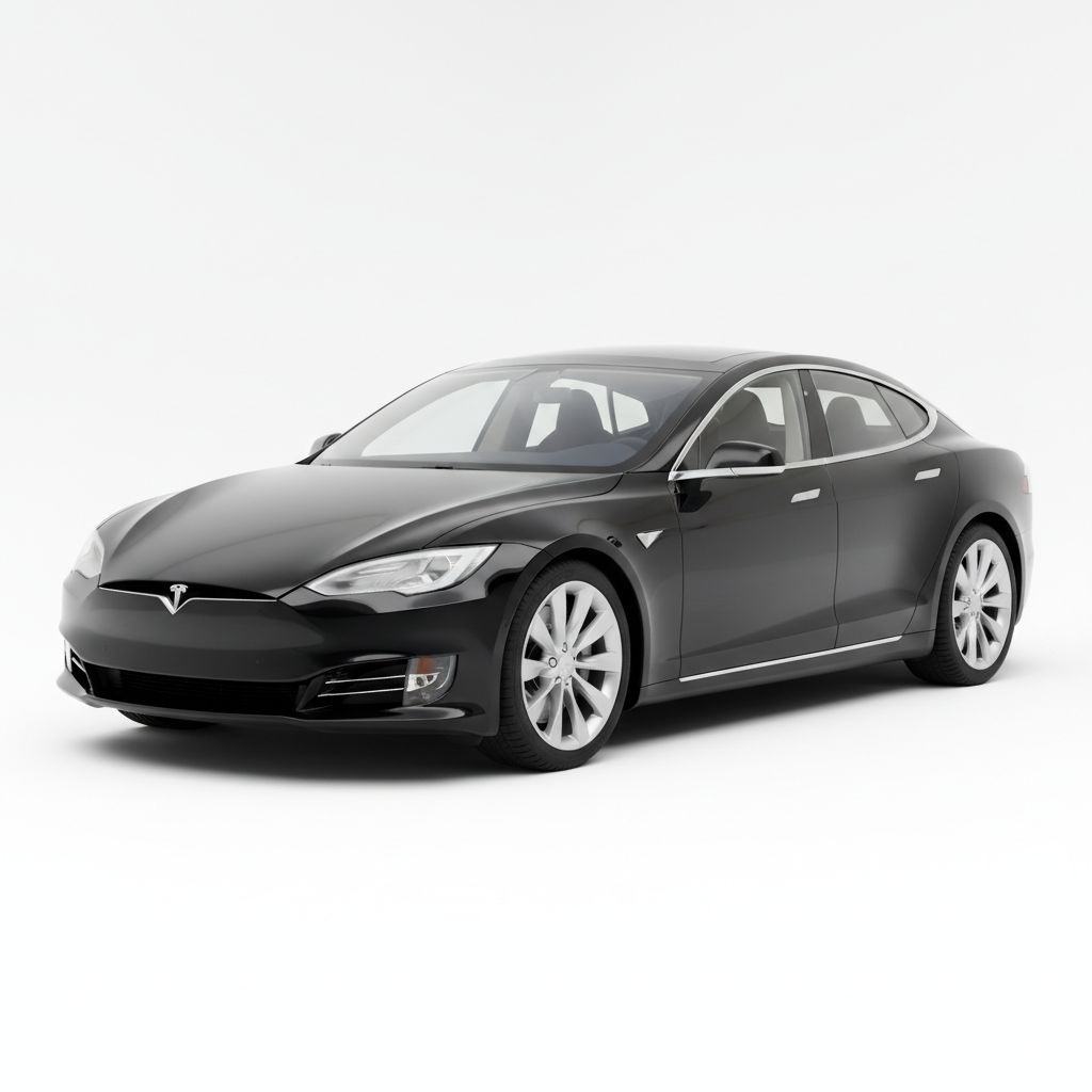 Tesla Model S Mk1 2016 — widok boczny