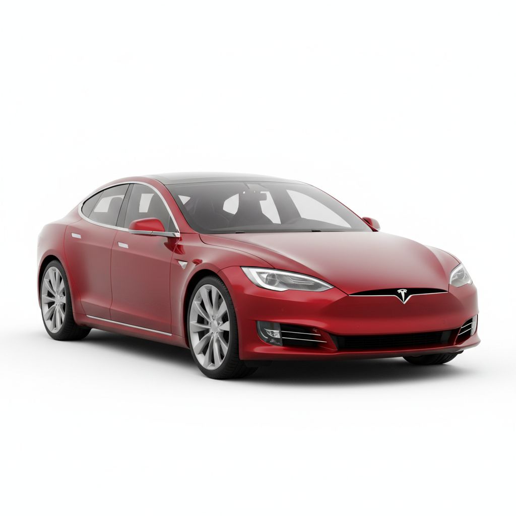 Tesla Model S Mk1 2016 — widok boczny