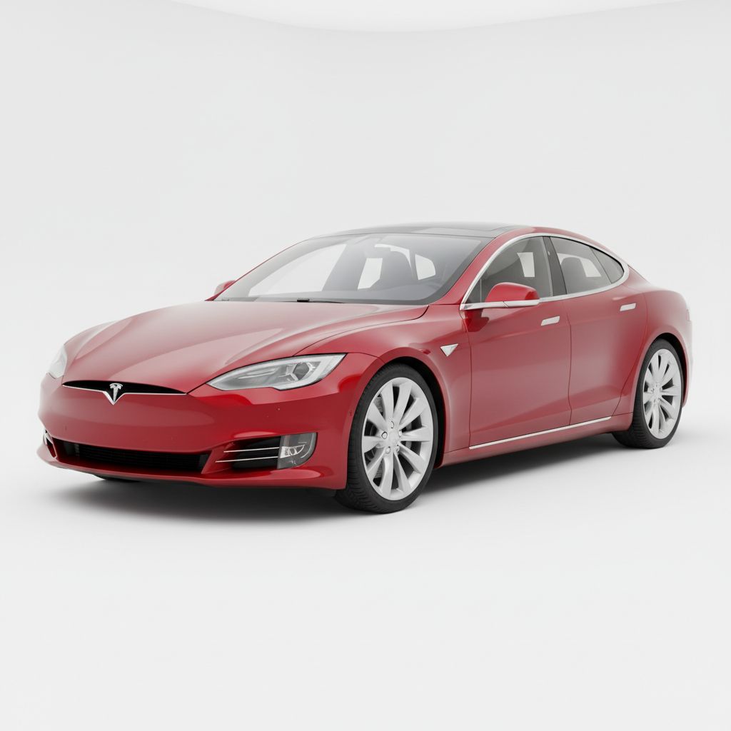 Tesla Model S Mk1 2016 — widok boczny