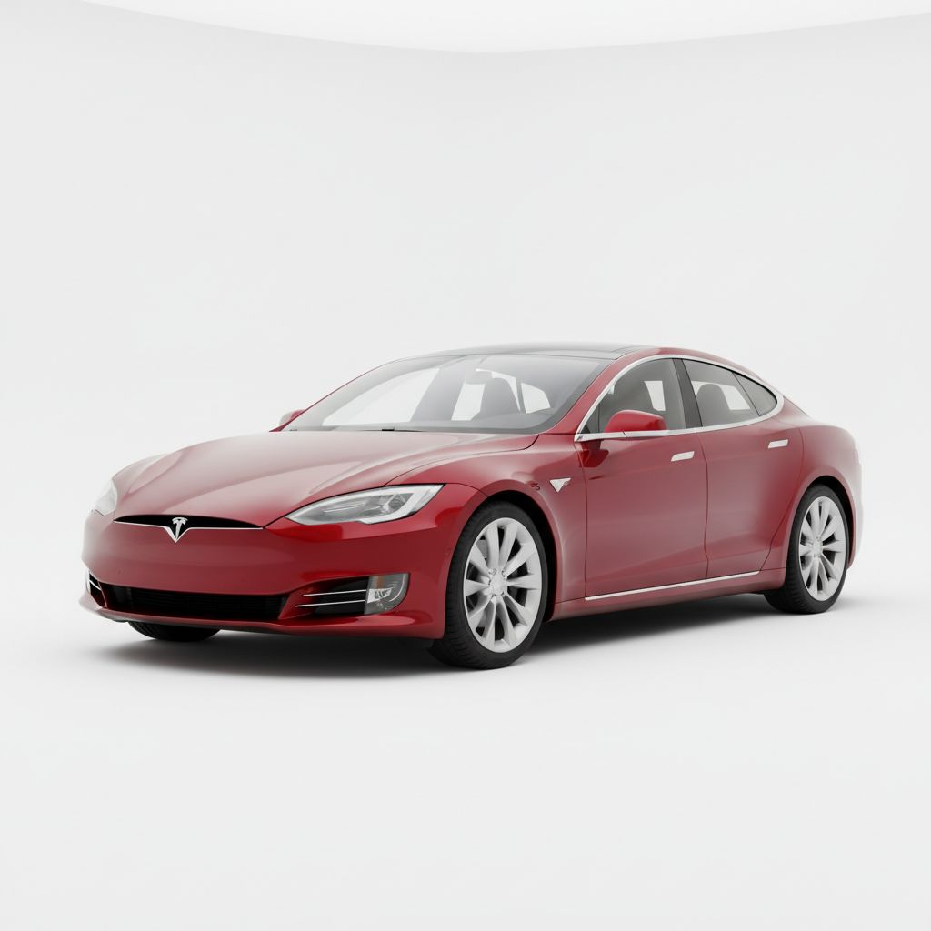 Tesla Model S Mk1 2016 — widok boczny