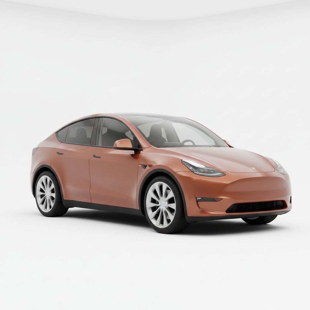 Tesla Model Y Mk1 2021 — widok boczny