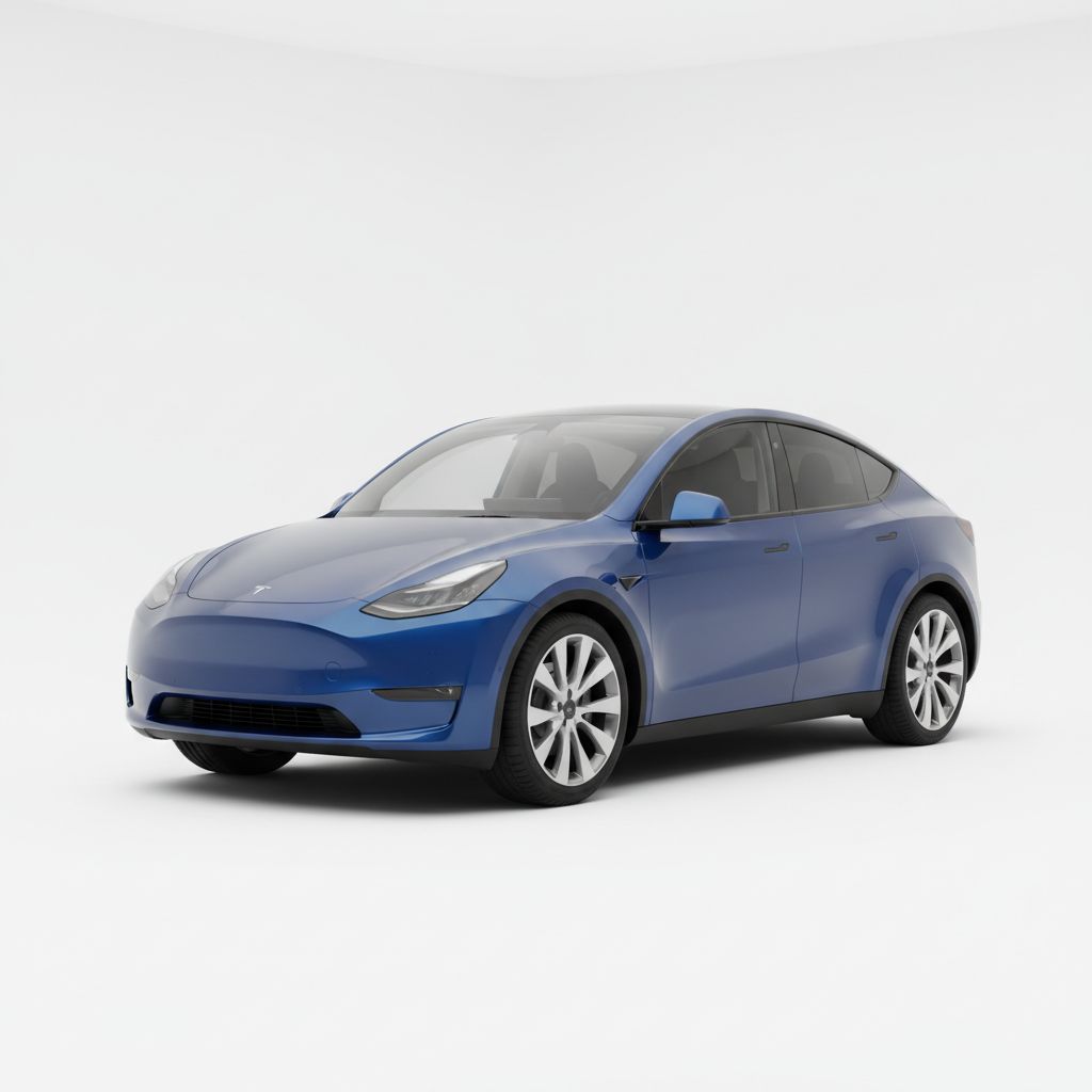 Tesla Model Y Mk1 2021 — widok boczny