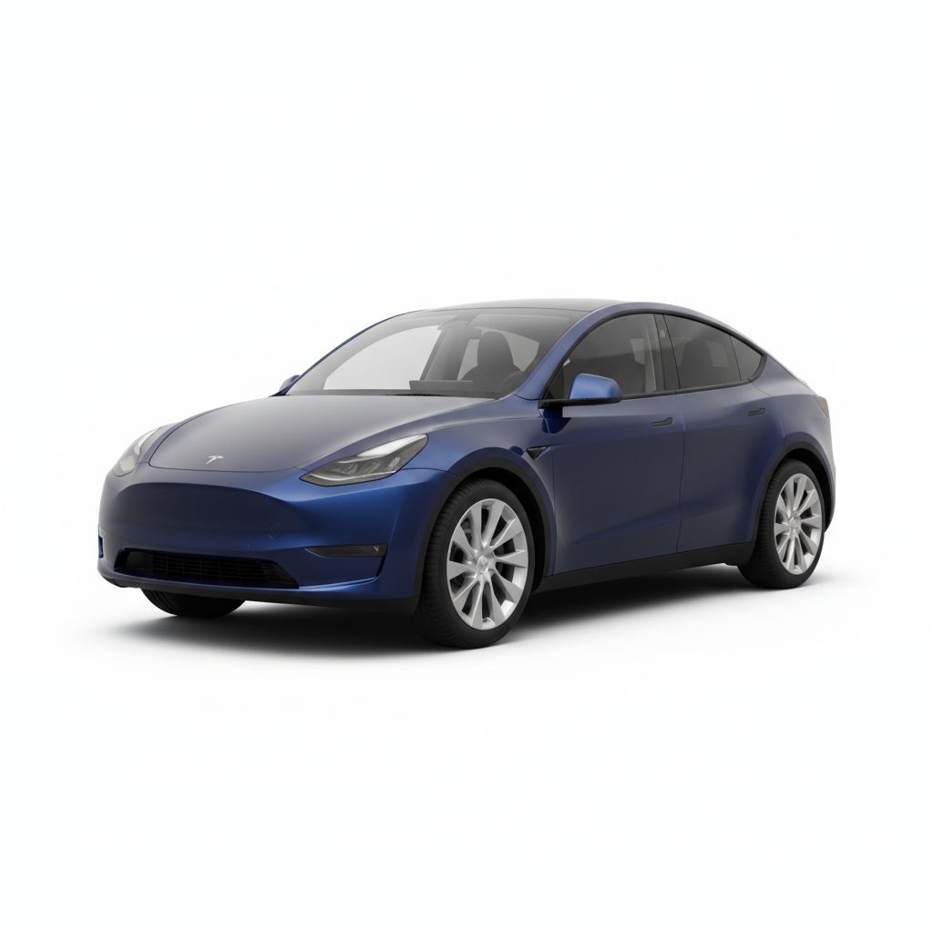 Tesla Model Y Mk1 2021 — widok boczny